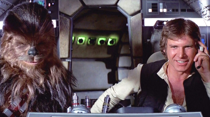 Chewbacca y Han Solo en 'Star Wars'