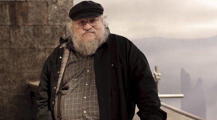  George R.R Martin en el rodaje de 'Juego De Tronos'