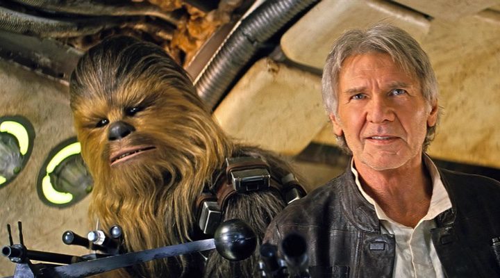  Han Solo y Chewbaca en 'Star Wars: El despertar de la fuerza