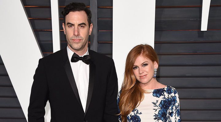 los actores Isla Fisher y Sacha Baron Cohen, marido y mujer