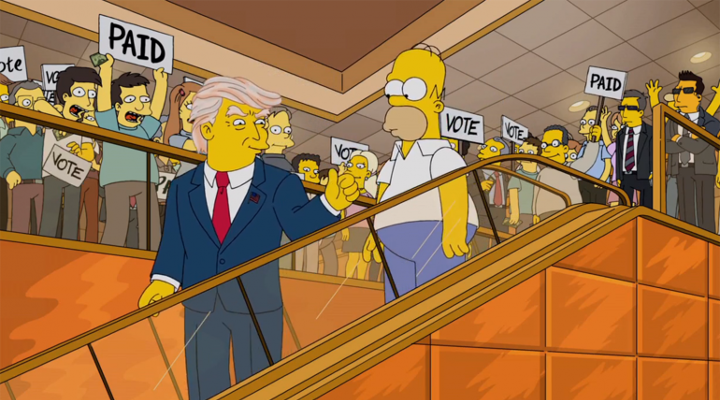 Trump Los Simpson