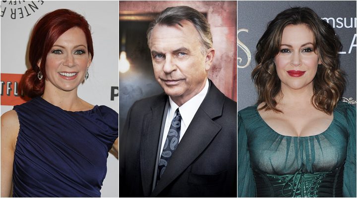  Sam Neill, Carrie Preston y Alyssa Milano