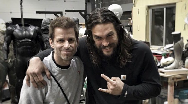  Zack Snyder y Jason Momoa en el taller de 'La Liga de la Justicia'