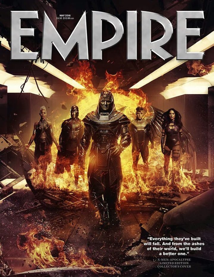 la portada de la revista Empire con los protagonistas de 'X-Men: Apocalipsis'