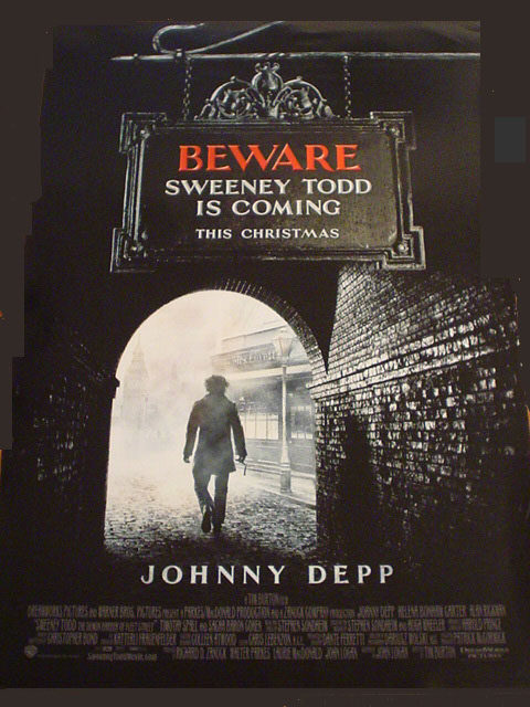 Nuevo teaser póster de 'Sweeney Todd'