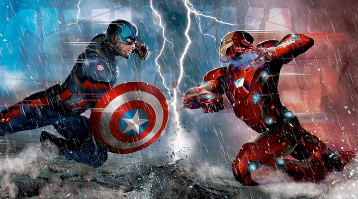  Capitán América y Iron Man luchando en 'Capitán América: Civil War'