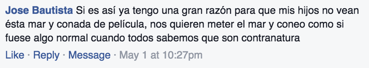 Comentario homófobo 'Frozen'