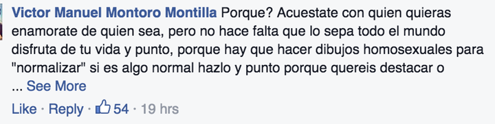 Comentario homófobo 'Frozen'