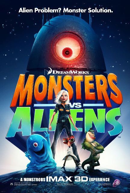 Otro cartel de 'Monstruos contra Alienígenas'