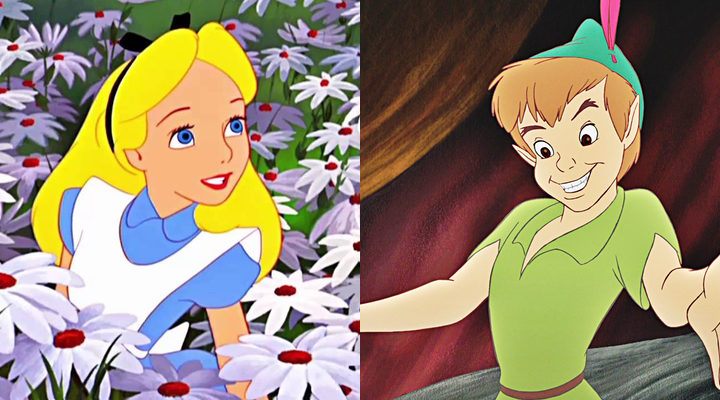 Peter Pan y Alicia