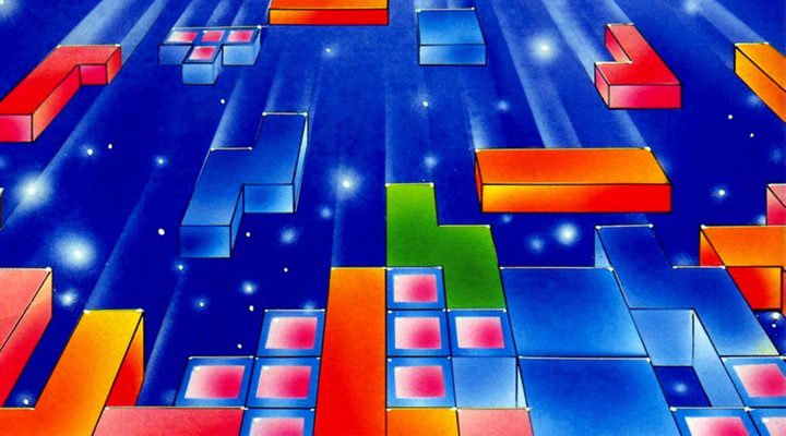  Imagen vintage del videojuego 'Tetris'