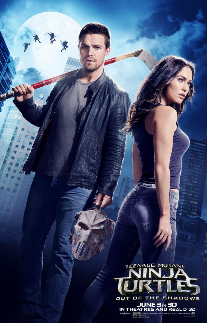 Megan Fox da la espalda en el nuevo póster de 'Ninja Turtles: Fuera de las sombras'