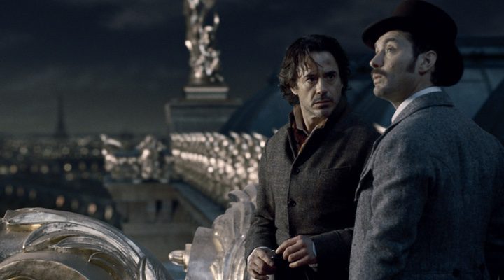  Robert Downey Jr. y Jude Law en 'Sherlock Holmes'