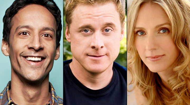 Danny Pudi, Alan Tudyk y Christina Kirk de 'Powerless'