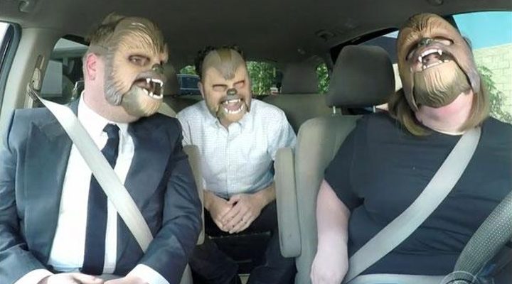 Chewbacca mom, JJ Abrams y James Corden