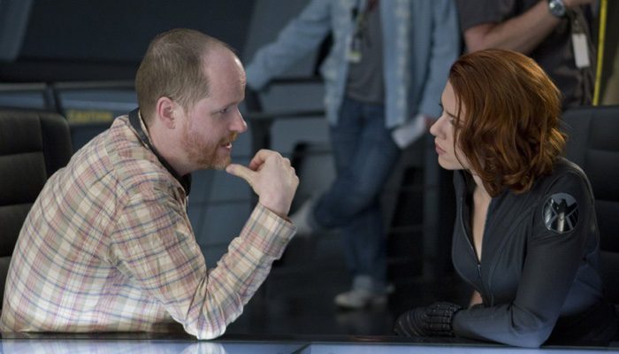 Joss Whedon y Scarlett Johansson