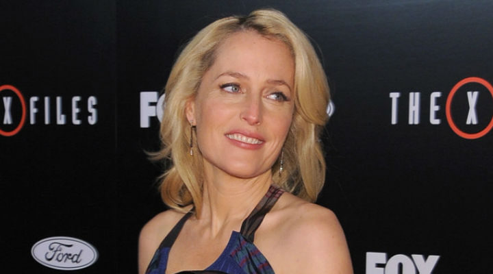 Gillian Anderson en la premiere de 'Expediente X' en 2016