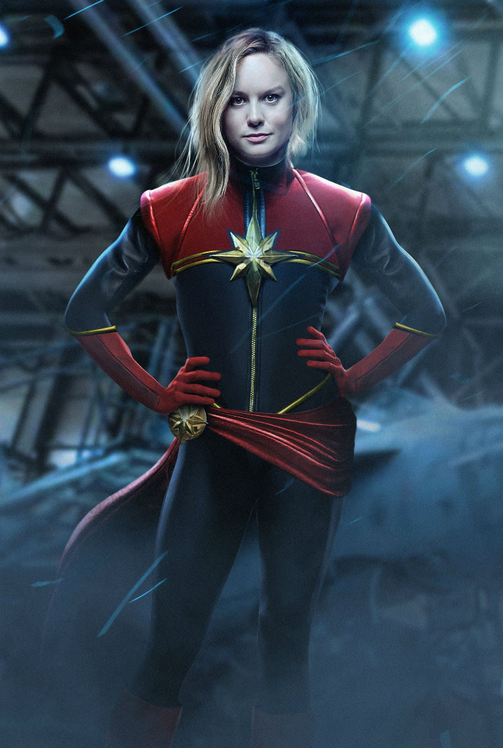 Brie Larson como Captain Marvel fan art 1