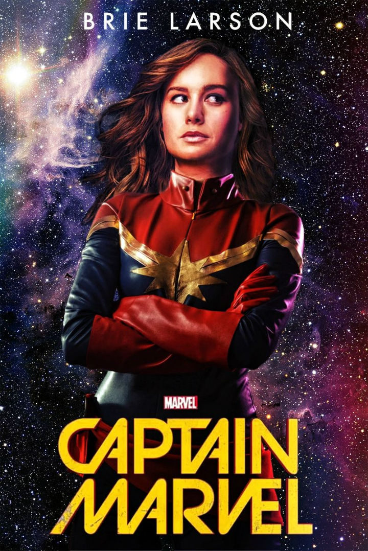 Brie Larson como Captain Marvel fan art 2