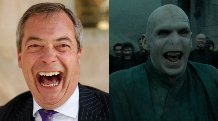 Nigel Farge y Lord Voldemort