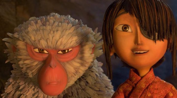 Kubo y Mona en 'Kubo y las dos cuerdas mágicas'