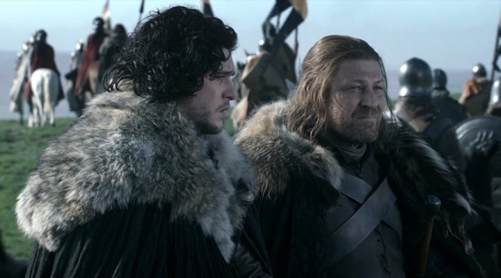 Ned Stark y Jon Nieve en 'Juego de Tronos'