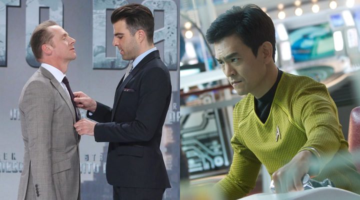  Simon Pegg y Zachary Quinto y Sulu en 'Star Trek: Más allá'