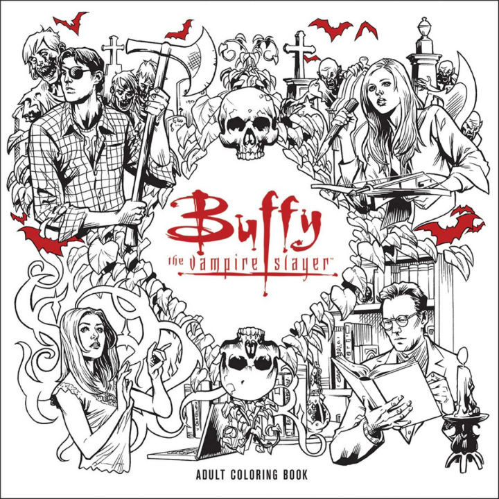 Portada del libro para colorear de 'Buffy'