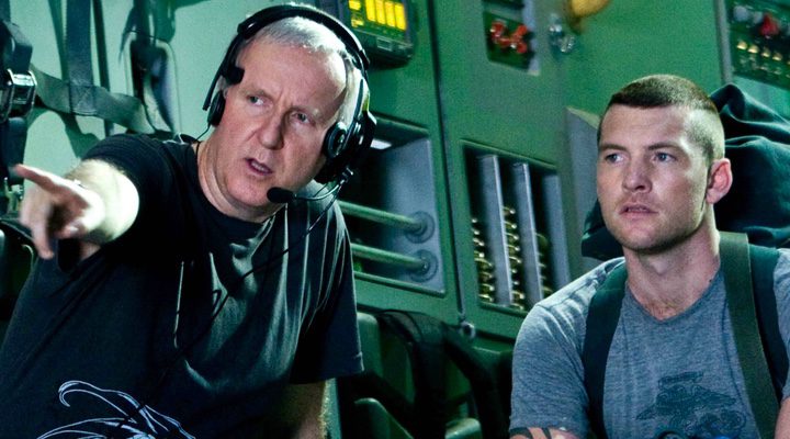 James Cameron dando instrucciones