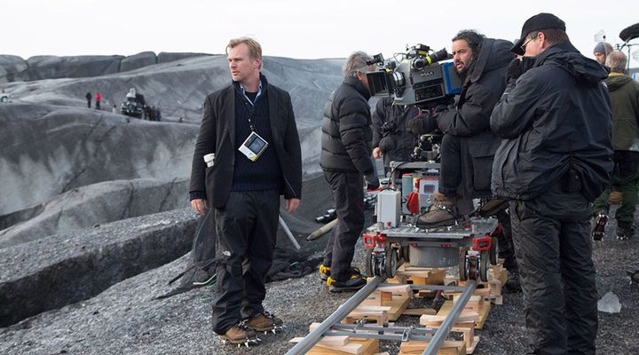 Christopher Nolan en el set de rodaje