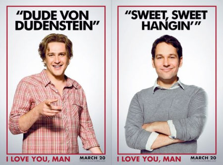 Dos pósters de 'I love you, man'