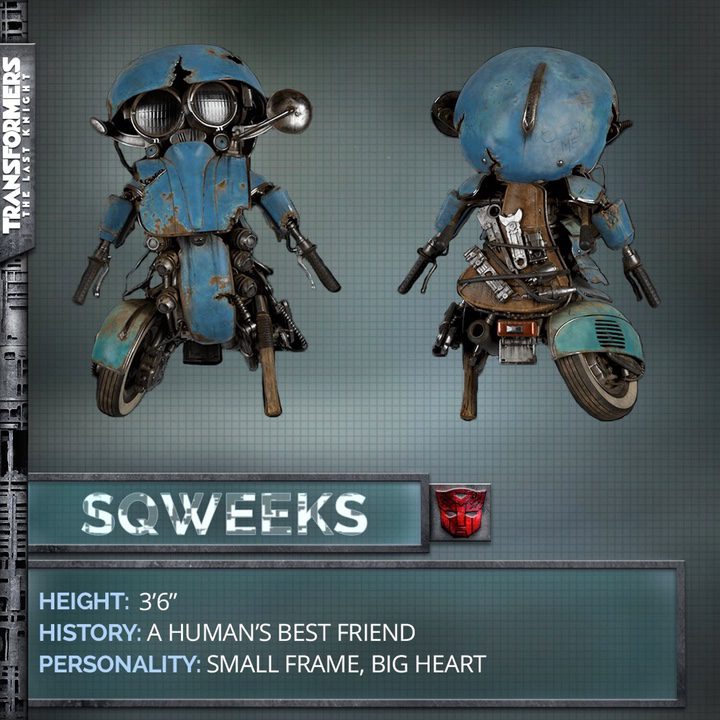 Sqweeks, uno de los nuevos personajes de 'Transformers: The last Knight'