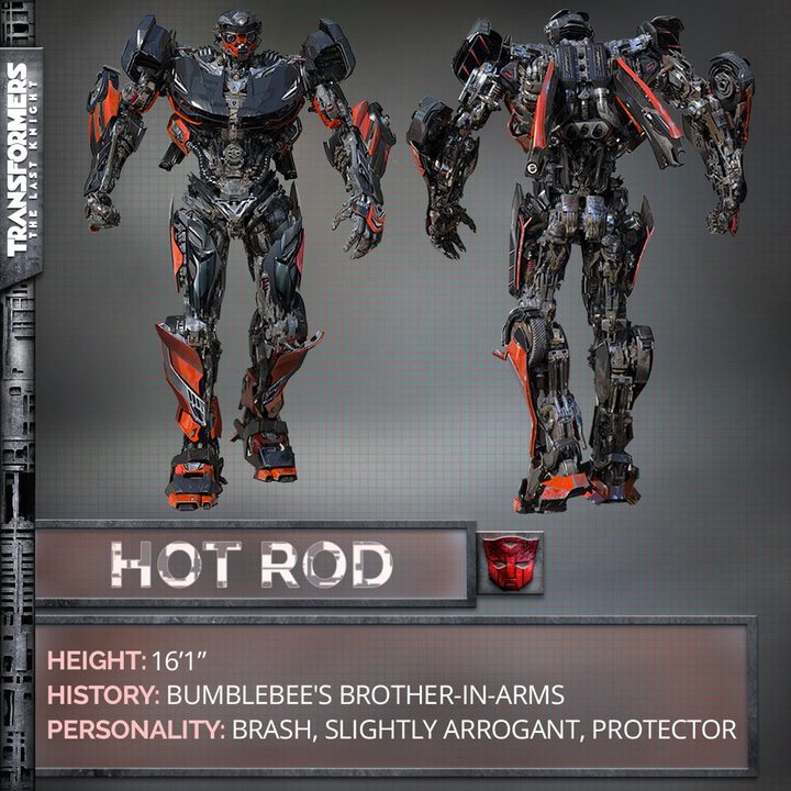 Hot Rod, uno de los nuevos personajes de 'Transformers: The Last Knight'