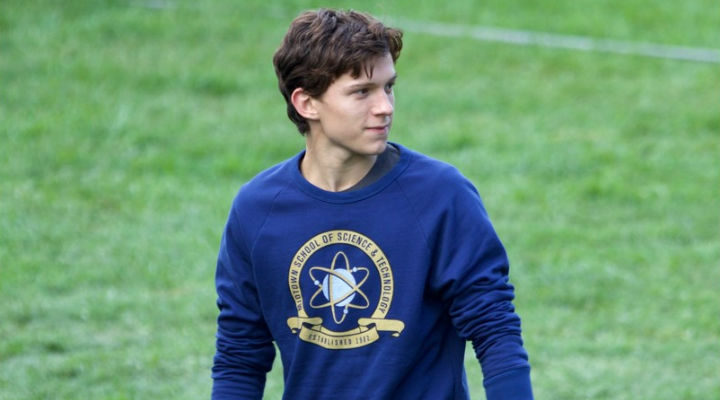 Tom Holland en el rodaje de 'Spider-Man Homecoming'