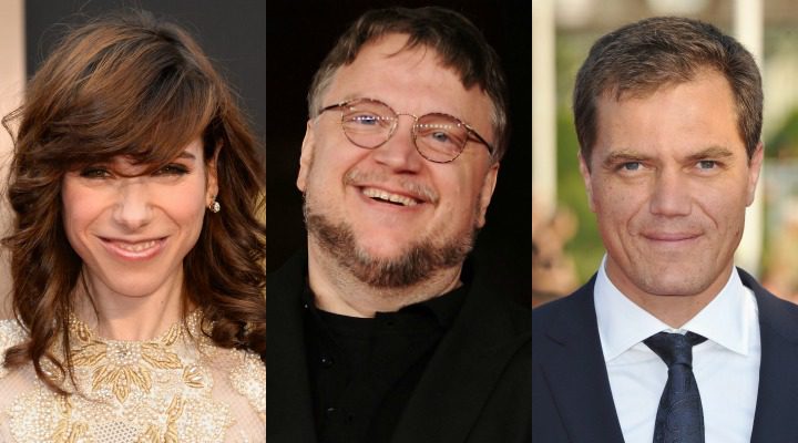 Sally Hawkins, Guillermo del Toro y Michael Shannon