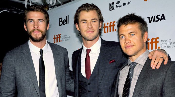  Chris Hemsworth y sus hermanos