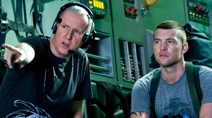 James Cameron y Sam Worthington