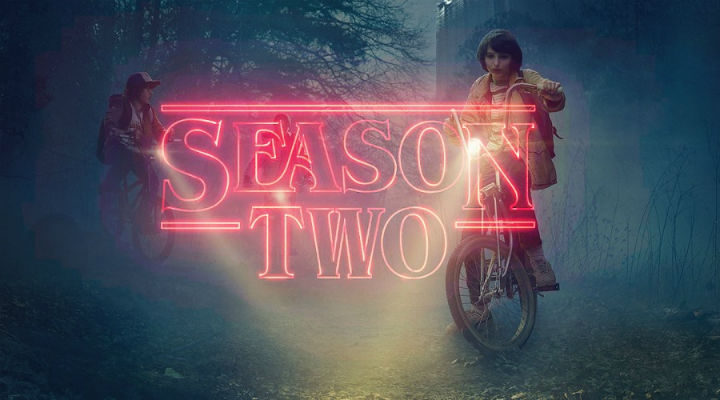 Rótulo de la segunda temporada de 'Stranger Things'