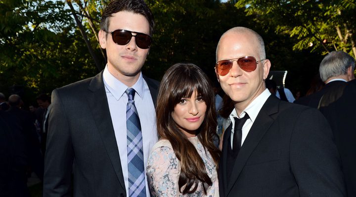 Cory Monteith, Lea Michele y Ryan Murphy