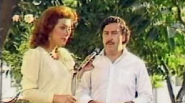 Virginia Vallejo y Pablo Escobar