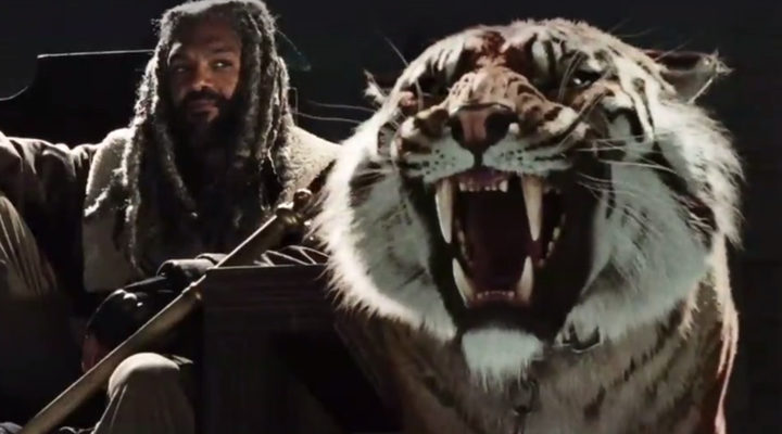 Ezekiel y Shiva en 'The Walking Dead'