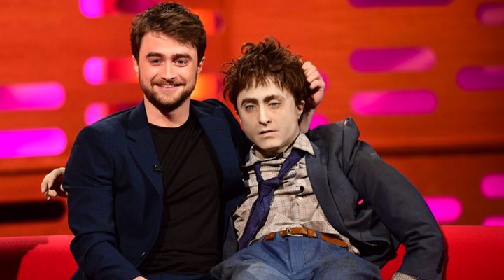  Daniel Radcliffe y su doble en el 'Graham Norton Show'