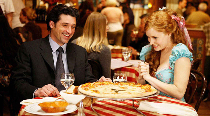 Amy Adams y Patrick Dempsey en 'Encantada'