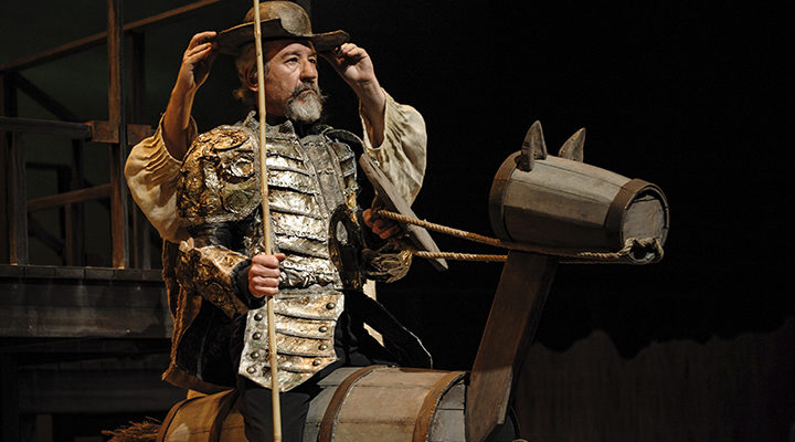 José Sacristán interpretando a Don Quijote