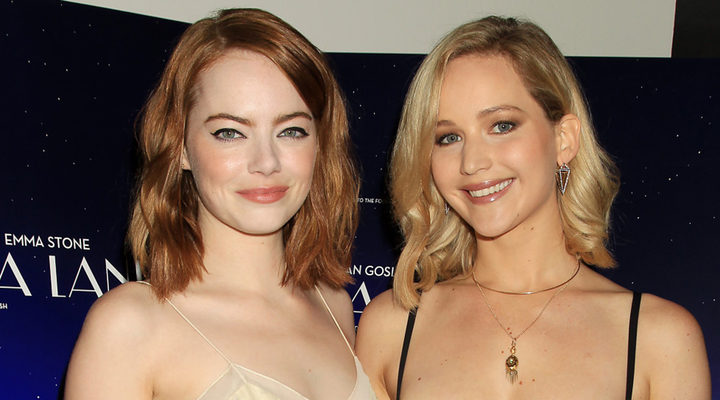 Emma Stone y Jennifer Lawrence