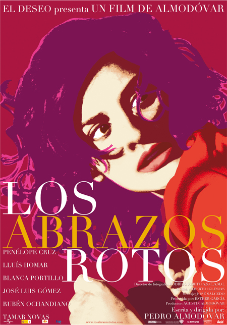 Variaciones del cartel de 'Los abrazos rotos'