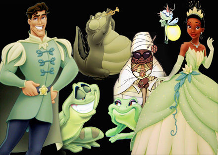 Un vistazo a los personajes de 'The princess and the frog'