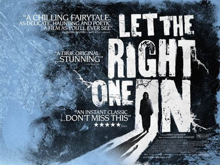 Poster para el estreno británico de 'Let the right one in'