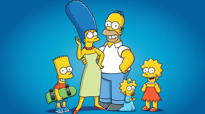  Bart, Marge, Homer, Maggie y Lisa, de 'Los SImpson'