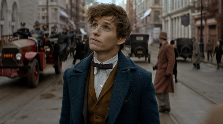 Eddie Redmayne como Newt Scamander en 'Animales fantásticos'